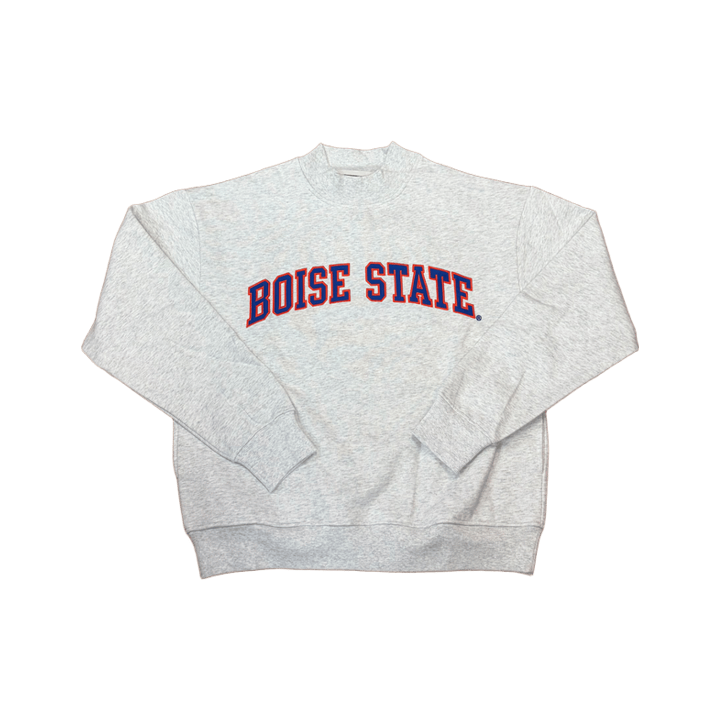 Boise State Broncos Women's Melzi Mock Neck Sweatshirt (Grey)