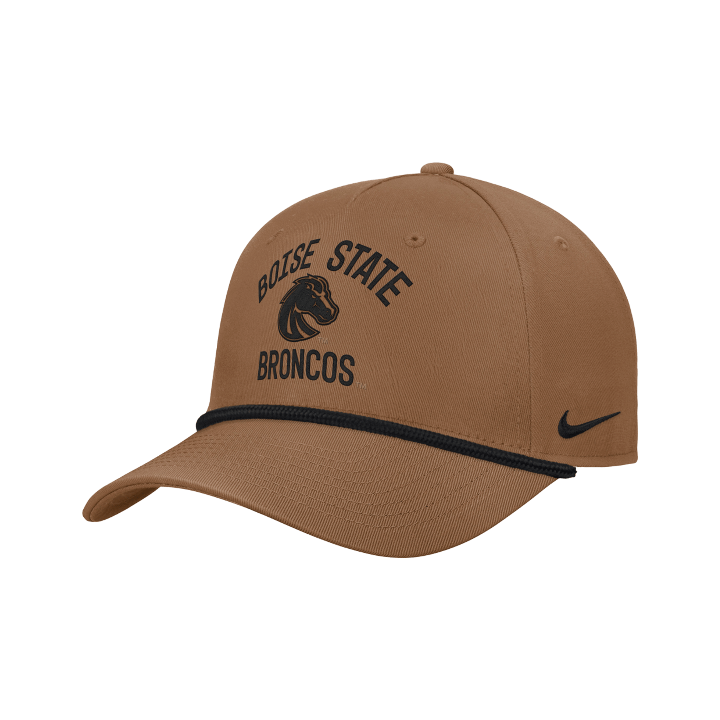 Boise State Broncos Nike 2026 Military Appreciation Rise Rope Snapback Hat (Brown)