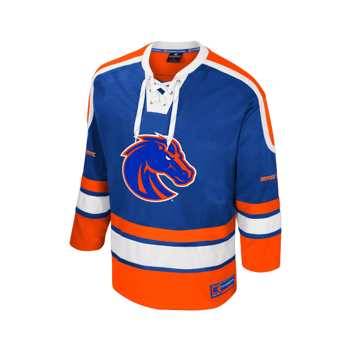 Boise State Broncos Men's Colosseum Hockey Fan Jersey (Blue/Orange)