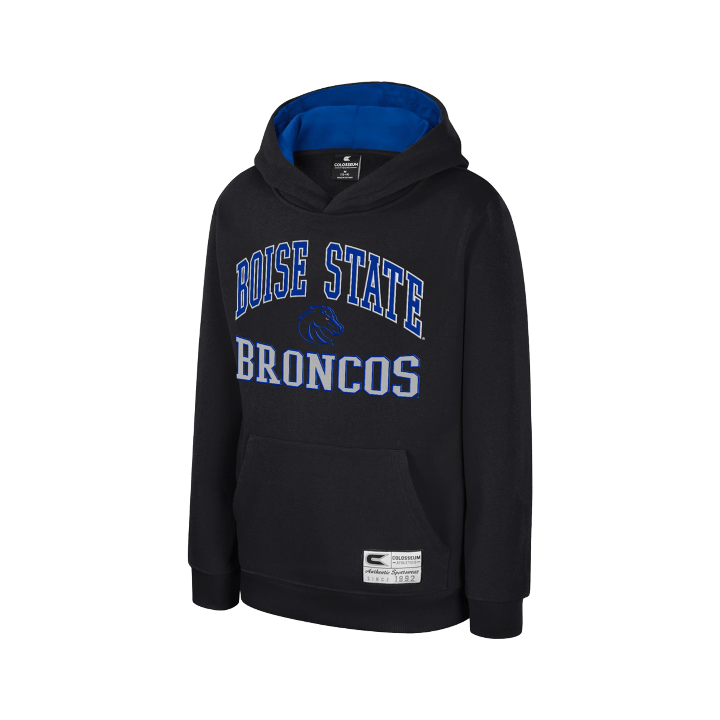 Boise State Broncos Youth Colosseum Embroidered Hoodie (Black)