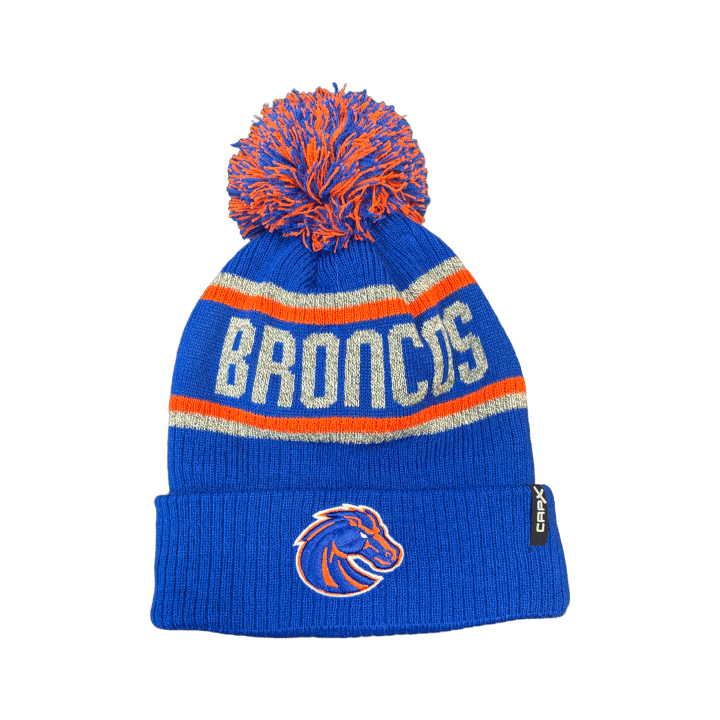 Boise State Broncos CapX Pom Beanie (Blue)
