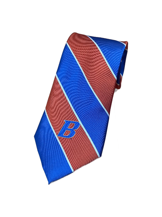 Boise State Broncos Donegal Bay Striped Necktie (Blue/Orange)