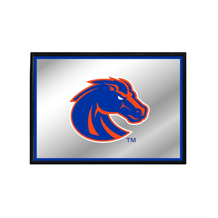 Boise State Broncos The Fan Brand Bronco Framed Mirrored Wall Sign (Blue)