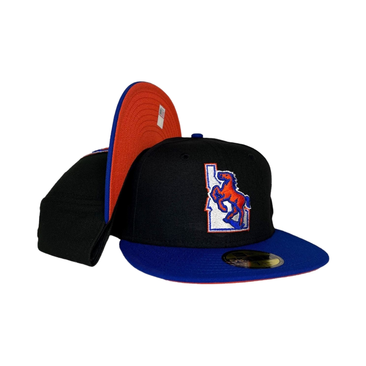 Boise State Broncos New Era Vault Horse Jeanty 59Fifty Fitted Hat (Black/Blue)