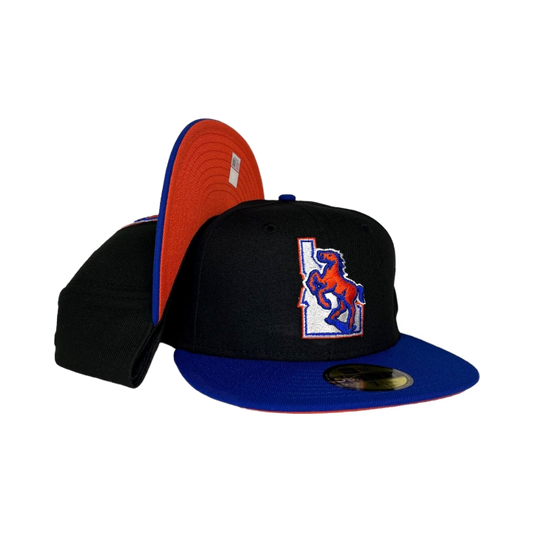 Boise State Broncos New Era Vault Horse Jeanty 59Fifty Fitted Hat (Black/Blue)