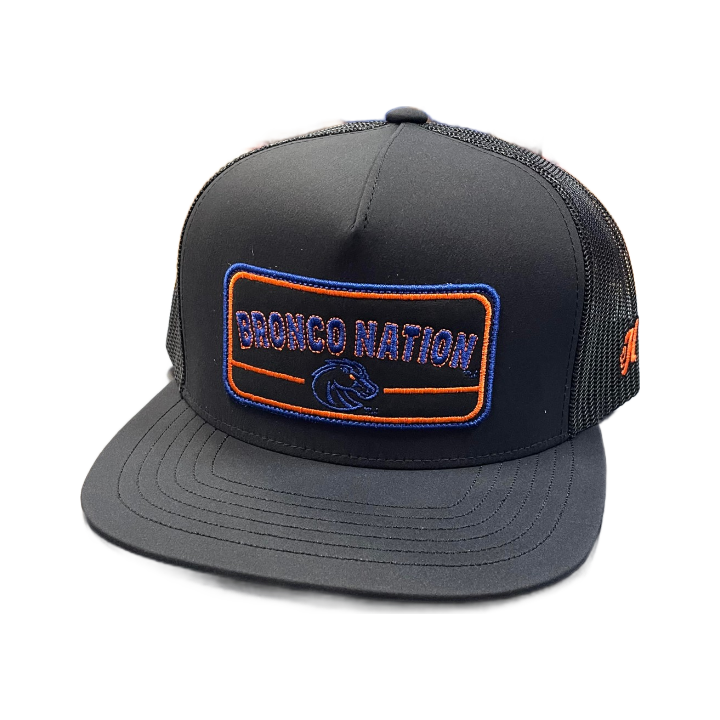 Boise State Broncos Hooey Trucker Snapback Hat (Black)