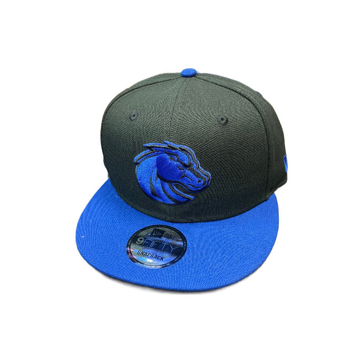 Black and blue snapback top hats