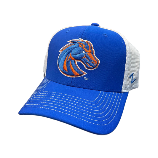Boise State Broncos Zephyr Mesh Flex Fit Hat (Blue/White)