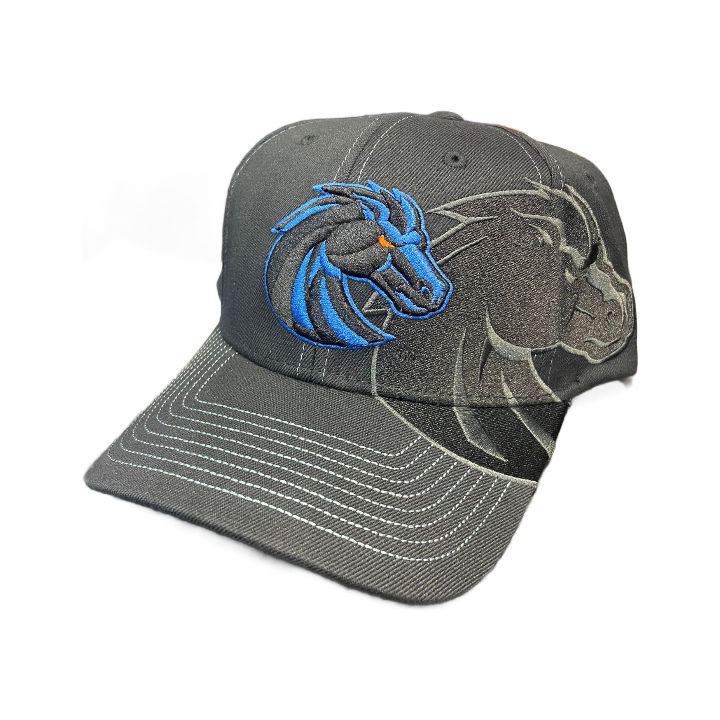 Boise State Broncos Zephyr Bronco Shadow Flex Fit Hat (Black)