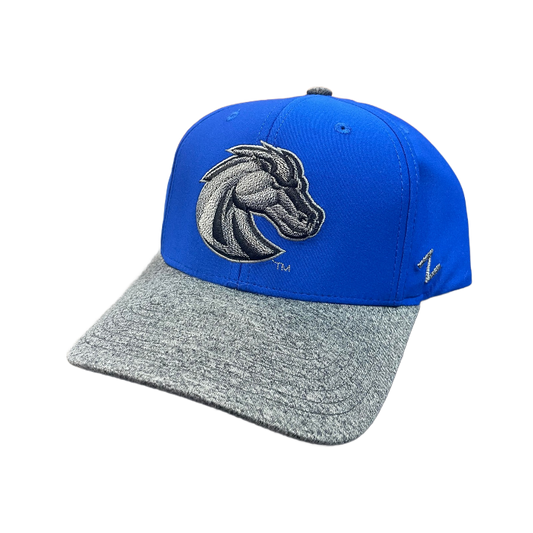 Boise State Broncos Zephyr Flex Fit Hat (Blue/Grey)