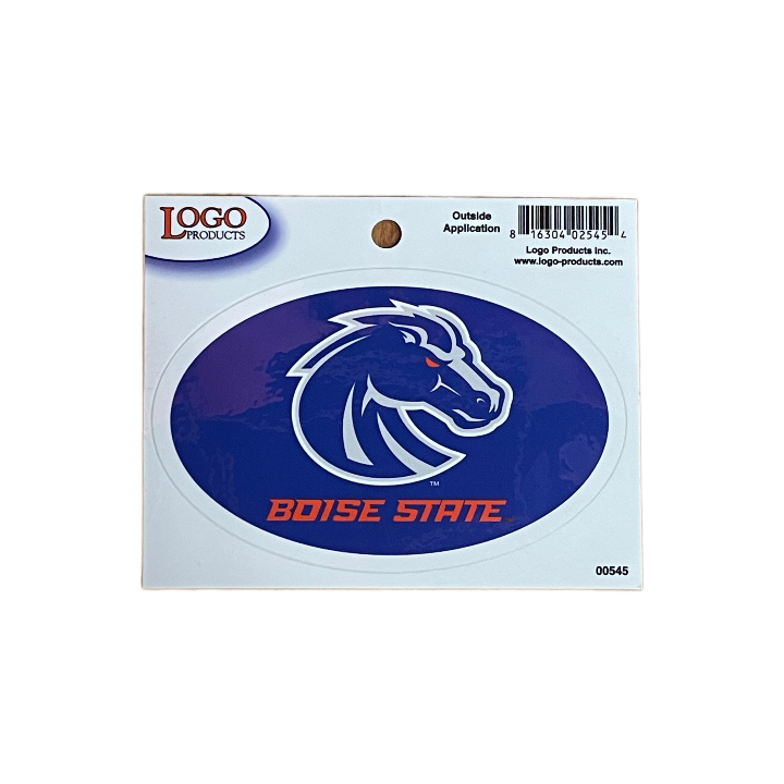 Boise State Broncos Logo Products 5x3 Bronco Decal (Blue)