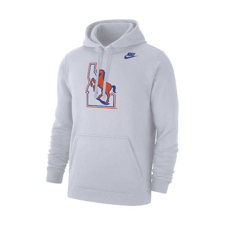 Boise State Broncos Nike Men's Vault Logo Hoodie (White)