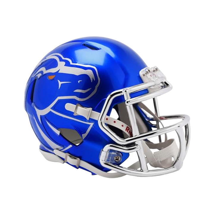 Boise State Broncos Riddell Chrome Mini Replica Helmet (Blue