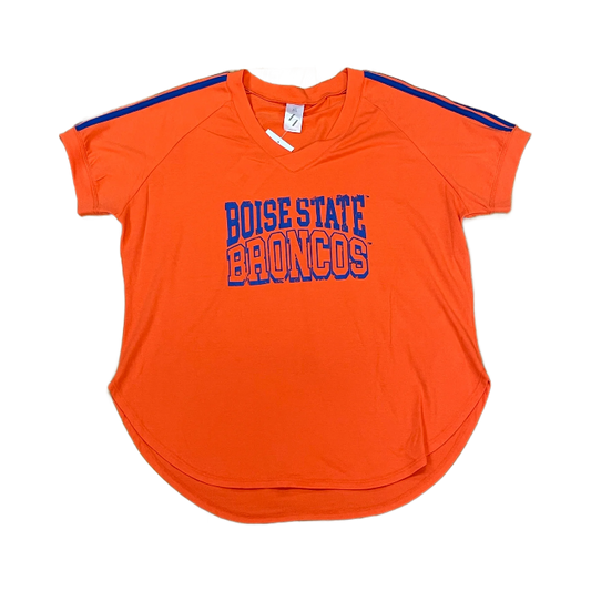 Boise State Broncos ZooZatz Women's V-Neck T-Shirt (Orange)