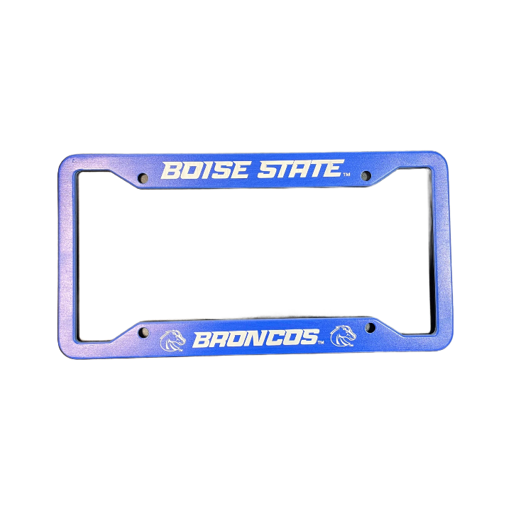 Boise State Broncos Dunnigan Creek Metal License Plate Frame (Blue)