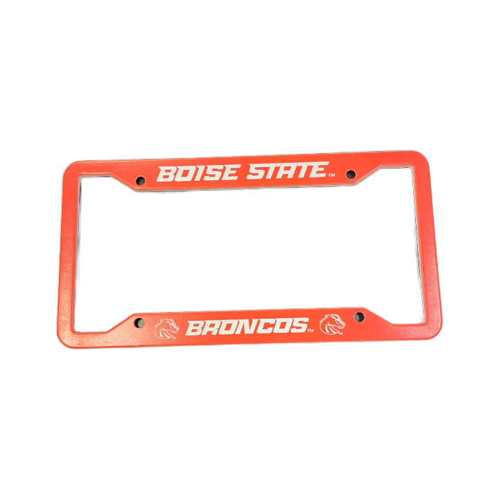 Boise State Broncos Dunnigan Creek Metal License Plate Frame (Orange)
