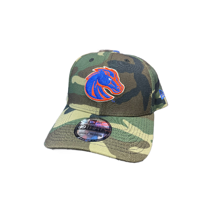 Boise State Broncos New Era Bronco 39Thirty Flex Fit Hat (Camo)