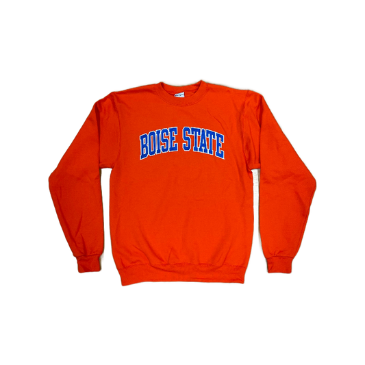 Boise State Broncos Champion Women's Oversized Crewneck Sweatshirt (Orange)