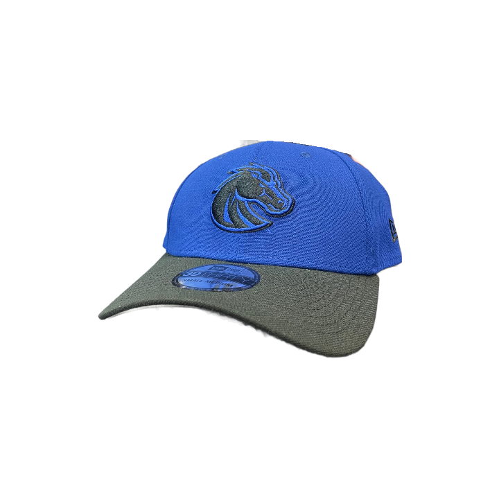 Boise State Broncos New Era Bronco 39Thirty Flex Fit Hat (Blue/Black)