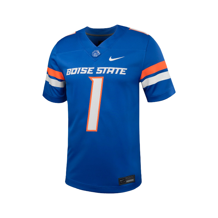 Boise State Broncos Nike Men s Football 2024 Game Jersey Royal The Blue and Orange Store