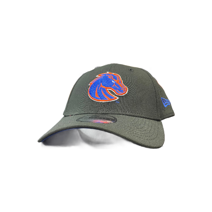 Boise State Broncos New Era Bronco 39Thirty Flex Fit Hat (Black)