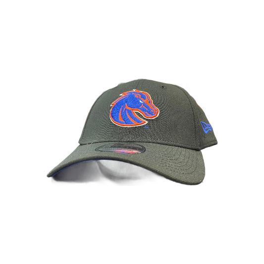 Boise State Broncos New Era Bronco 39Thirty Flex Fit Hat (Black)