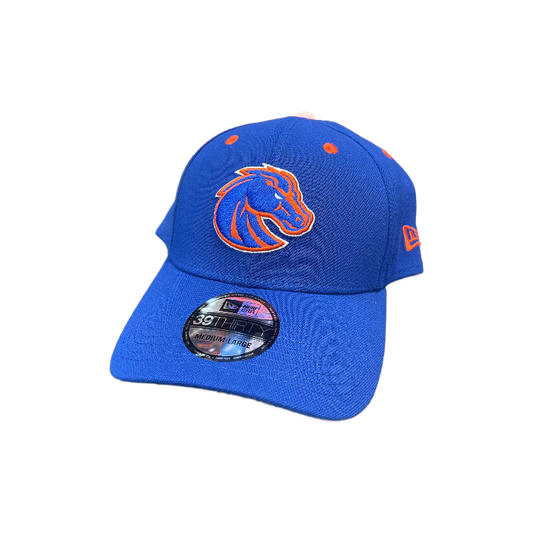 Boise State Broncos New Era Bronco 39Thirty Flex Fit Hat (Blue)