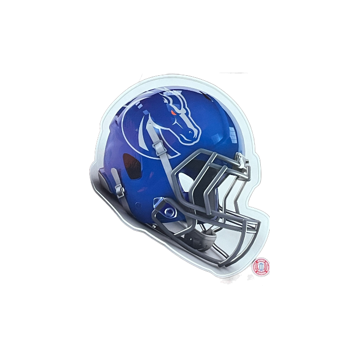 boise state football new helmets Boise State Broncos RICO 6x5 Helmet Decal (Blue) – The Blue and Orange Store