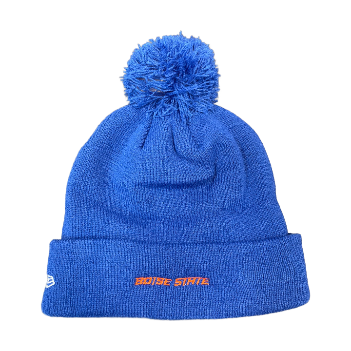 Boise State Broncos New Era Bronco Pom Beanie (Blue)