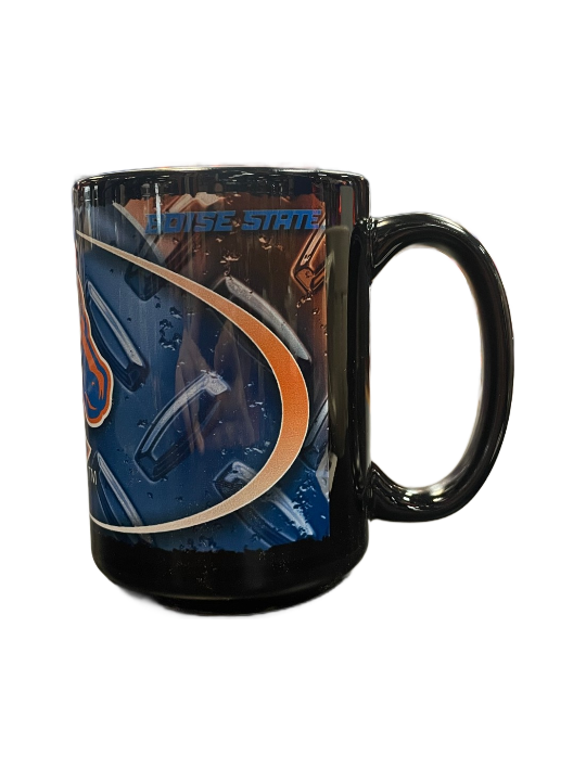 Boise State Broncos Memory Company 15oz Diamond Plate Mug (Black)