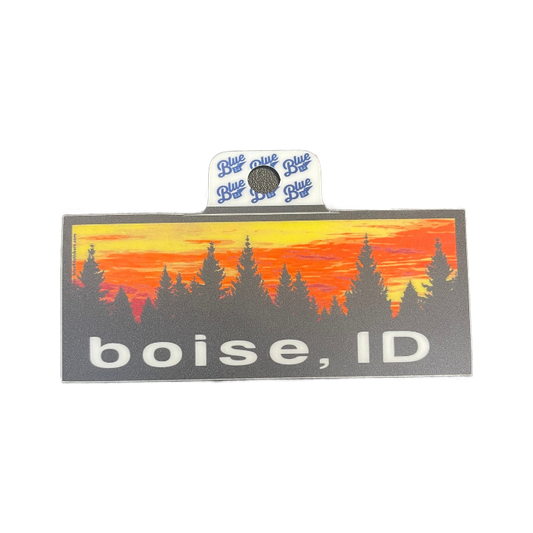 Boise State Broncos Blue84 Sunset Sticker (Black)