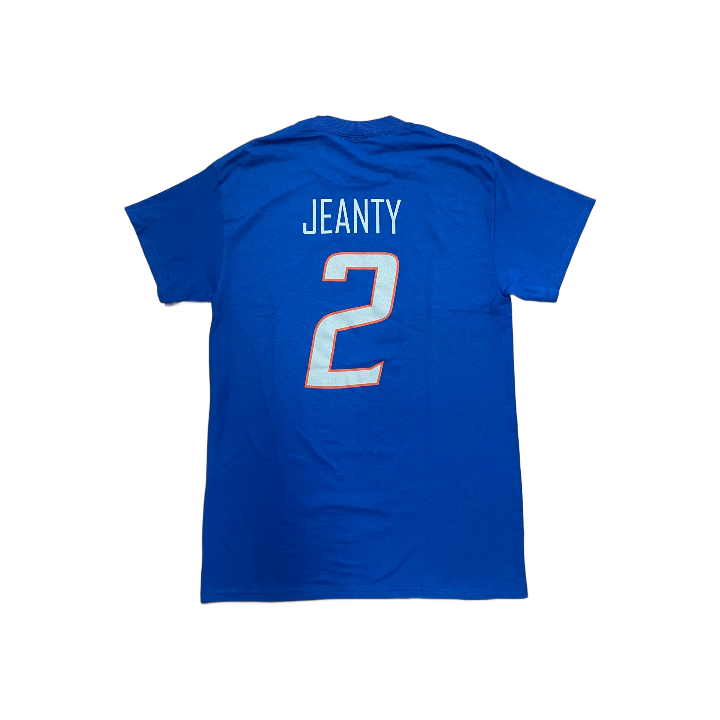 Boise State Broncos Select Men's "Jeanty" Name and Number Football Tee (Blue)