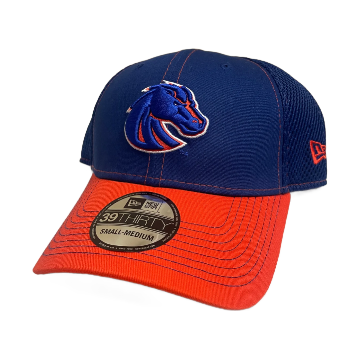 Boise State Broncos New Era 39Thirty Mesh Flex Fit Hat (Blue/Orange)