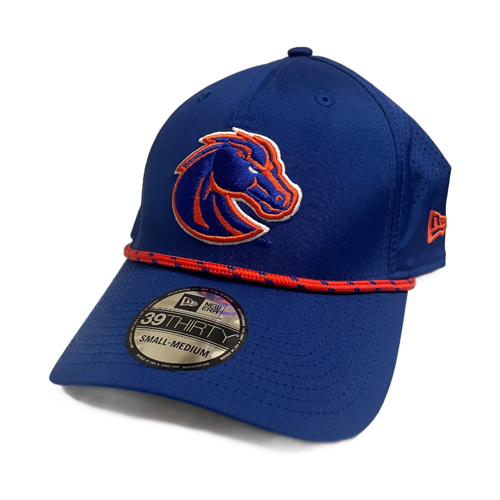 Boise State Broncos New Era Rope 39Thirty Flex Fit Hat (Blue)