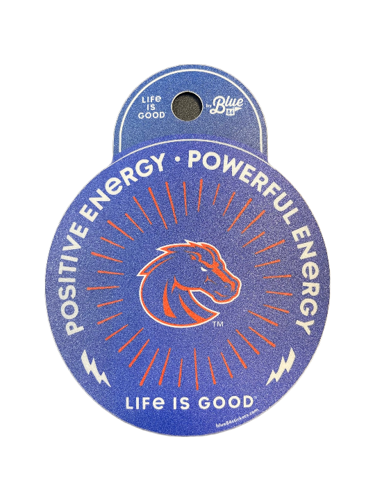 Boise State Broncos Blue84 Life is Good Energy Sticker (Blue)