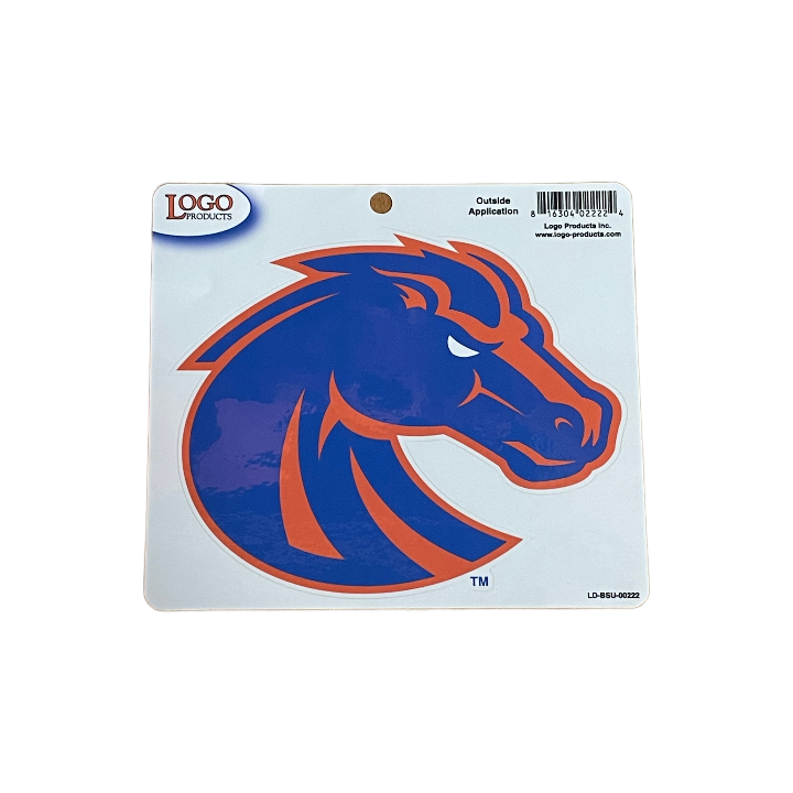 Boise State Broncos Logo Products 6x5 Bronco Decal (Blue/Orange)