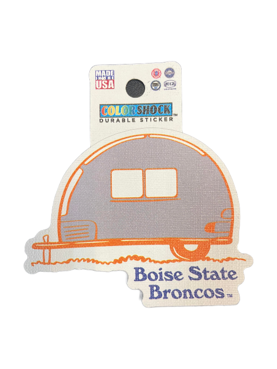 Boise State Broncos Color Shock Camper Sticker (Grey)