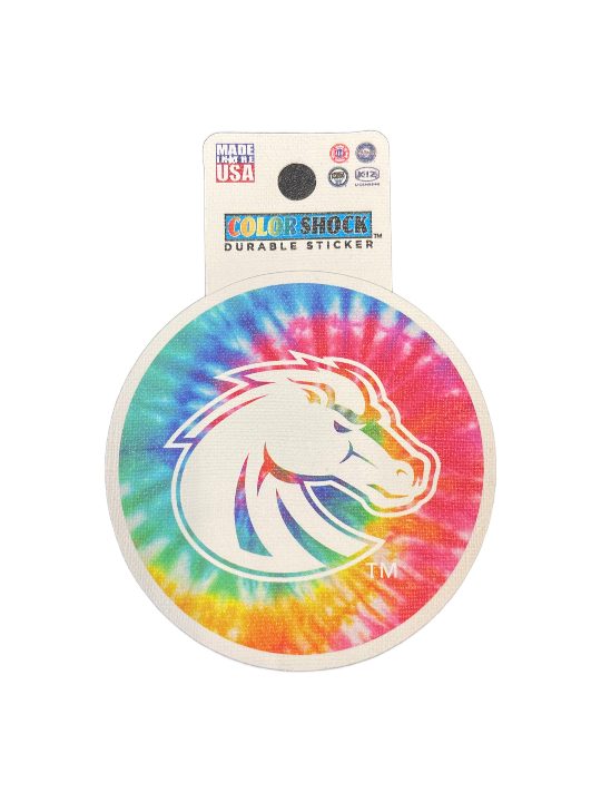 Boise State Broncos Color Shock Tie-Dye Sticker