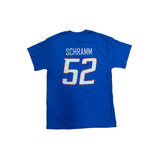 Boise State Broncos Select Men's "Schramm" Name and Number Football Tee (Blue)