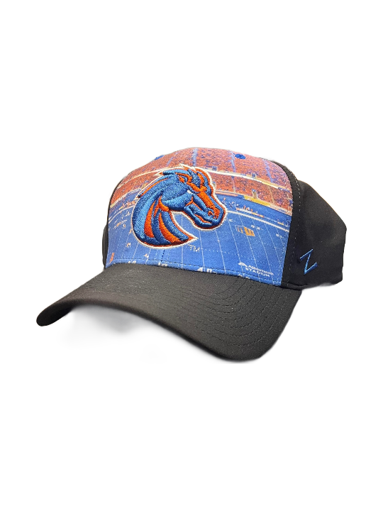 Boise State Broncos Zephyr Field Flex Fit Hat (Black)