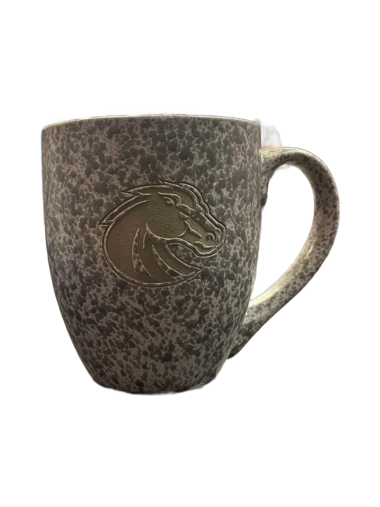 Boise State Broncos LXG Engraved Ceramic Mug (Grey)