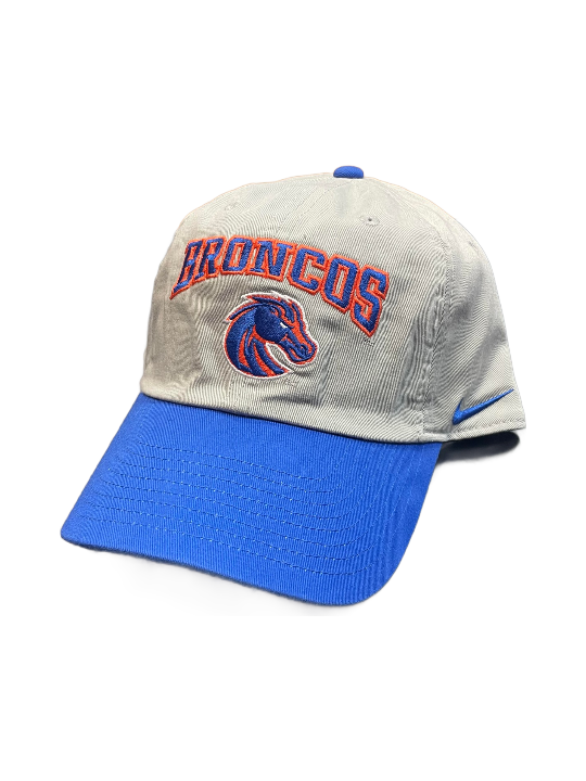 Boise State Broncos Nike Heritage86 'Broncos' Adjustable Hat (Grey