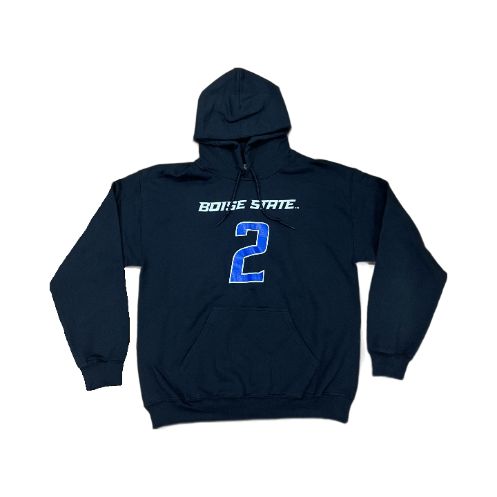 Boise State Broncos Select Men's "Degenhart" Name and Number Basketball Hoodie (Black)