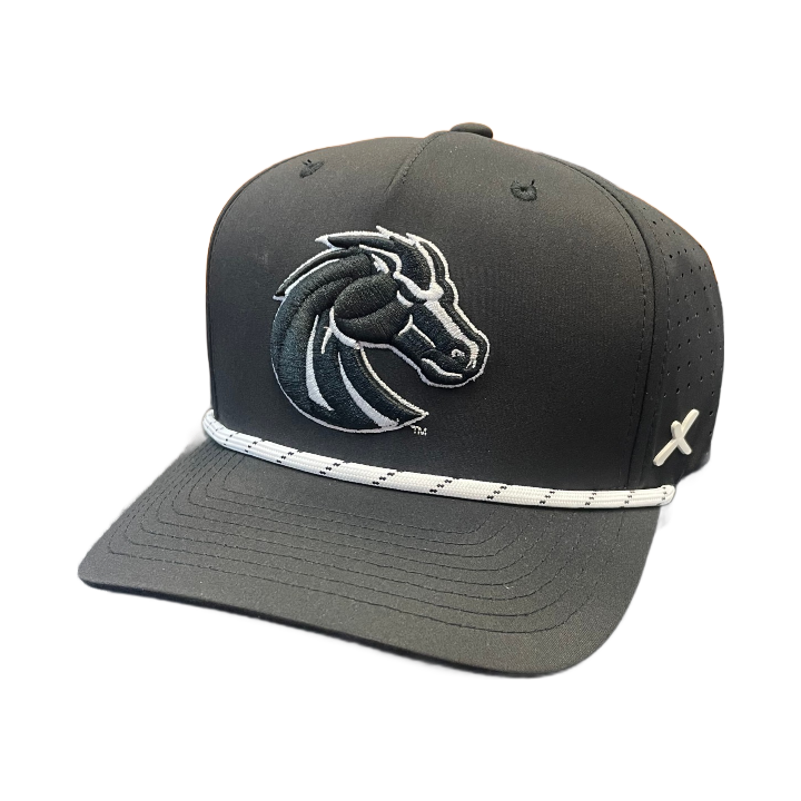 Boise State Broncos CapX Bronco Rope Breathable Snapback Hat (Black)