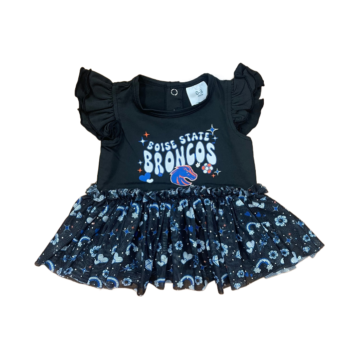 Boise State Broncos ZooZatz Infant Tutu Onesie (Black)