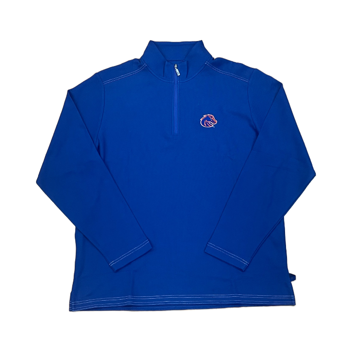 Boise State Broncos Tommy Bahama Island Zone 1/4 Zip Sweatshirt (Blue)