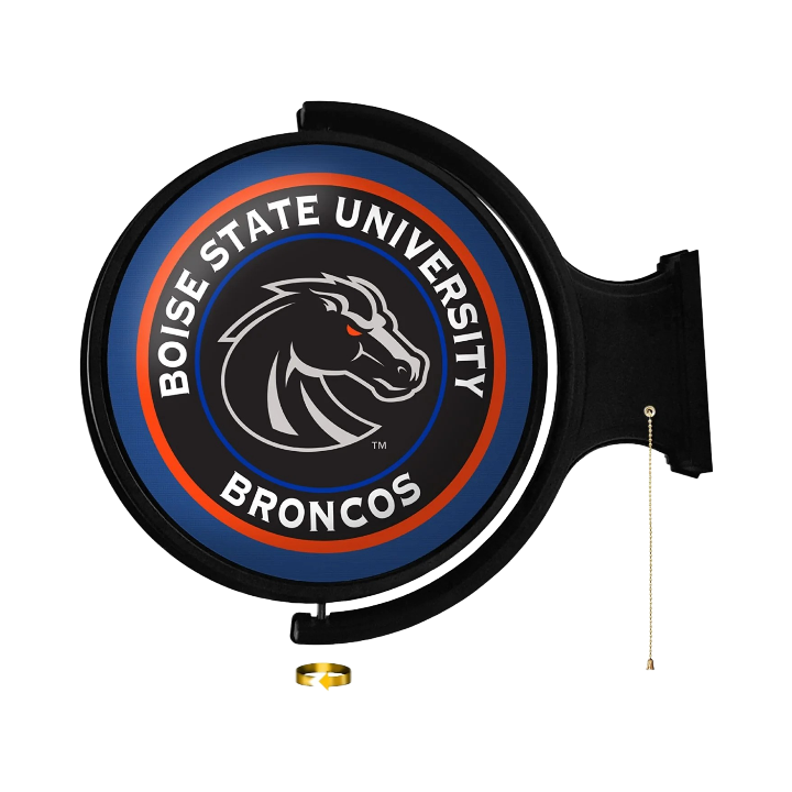 Boise State Broncos The Fan Brand Original Rotating Light Up Sign (Black)