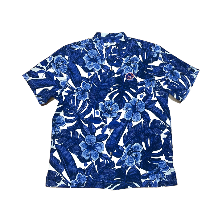 Boise State Broncos Tommy Bahama Floral Lush Button Up Shirt (Blue/White)