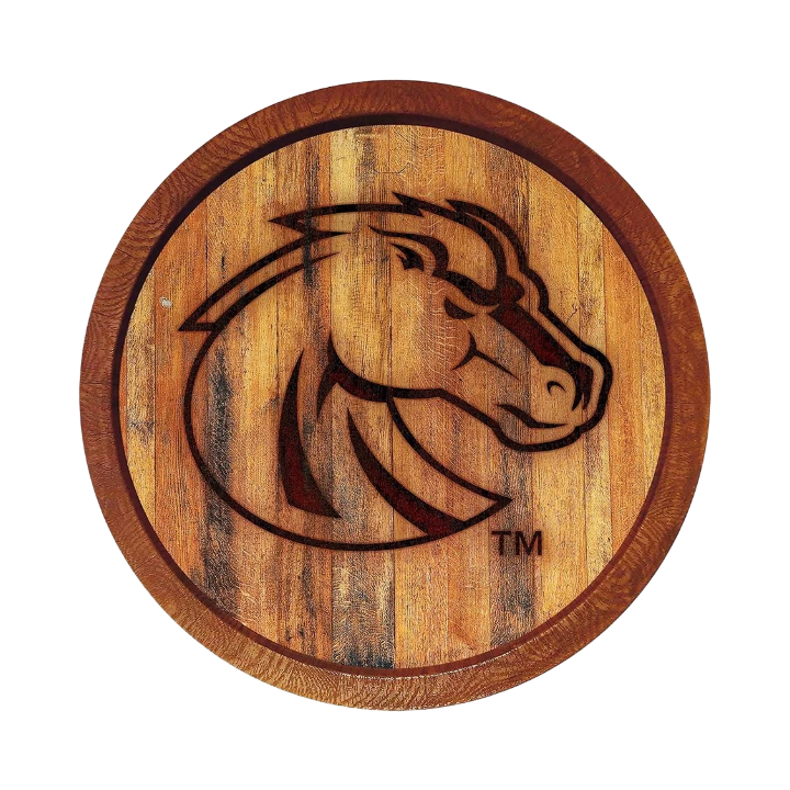 Boise State Broncos The Fan Brand Branded "Faux" Barrel Top Sign