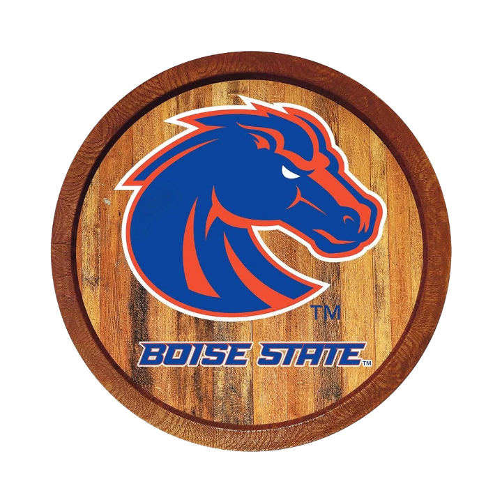 Boise State Broncos The Fan Brand "Faux" Barrel Top Sign